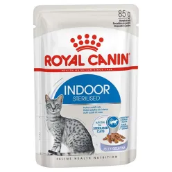 Royal Canin Indoor Sterilised Pouch Adult Wet Cat Food In Sauce