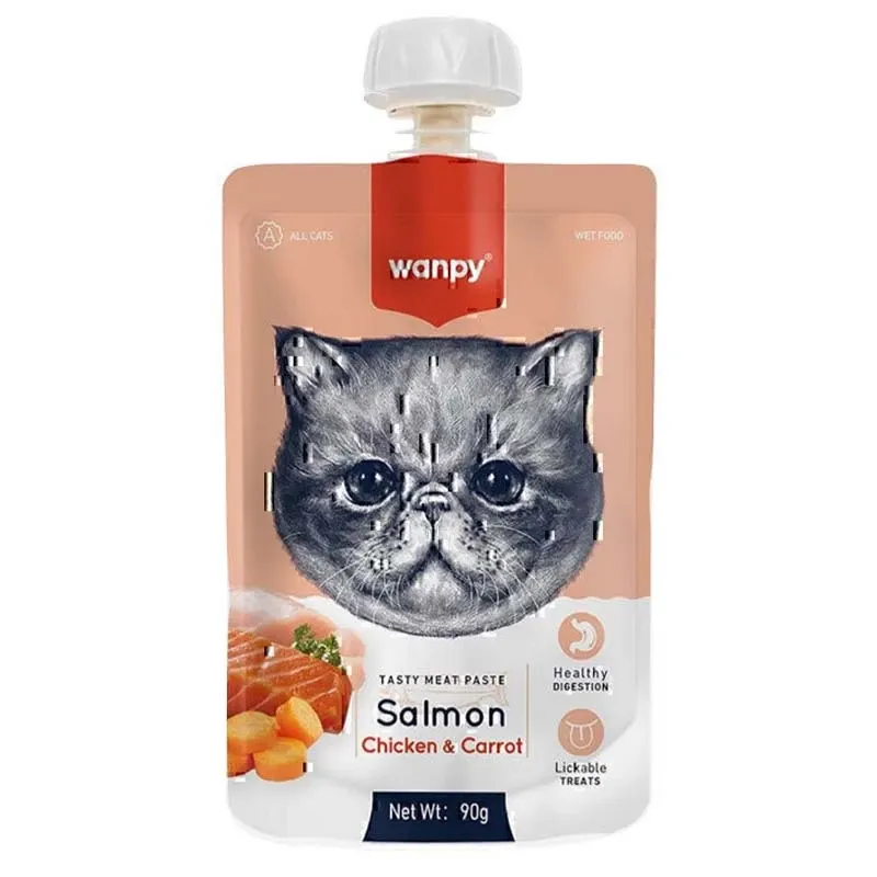 Wanpy Cat Pudding With Salmon and Chicken and Carrot Flavor