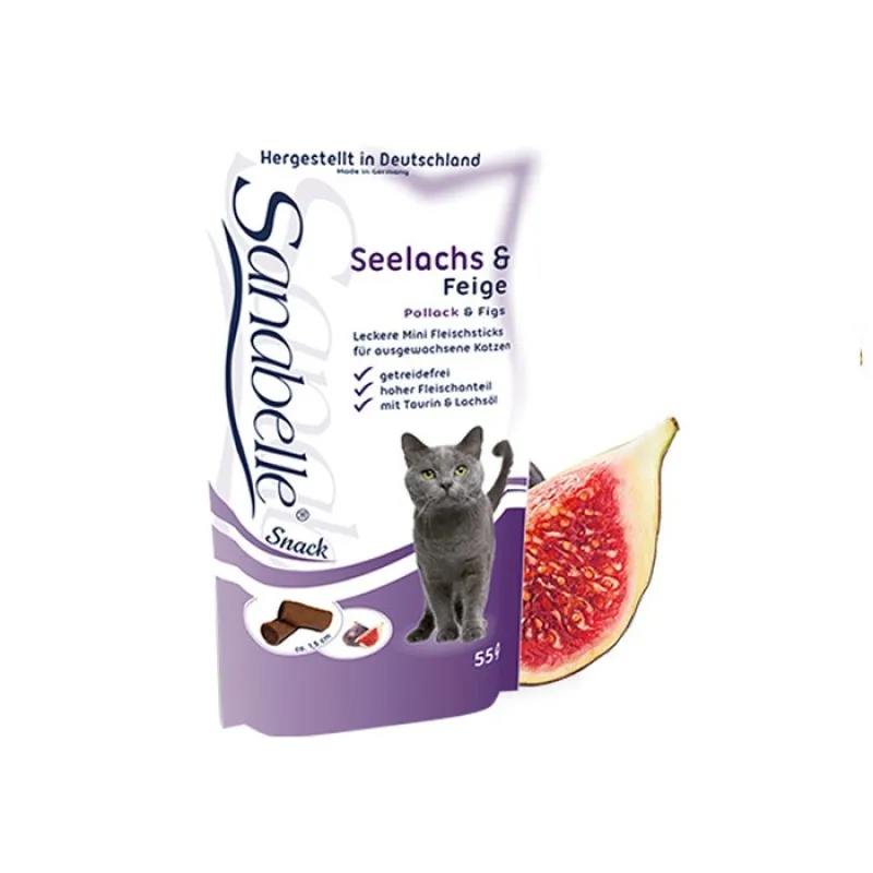 Sanabelle Snack Treat Cat With Pollack &amp; Figs