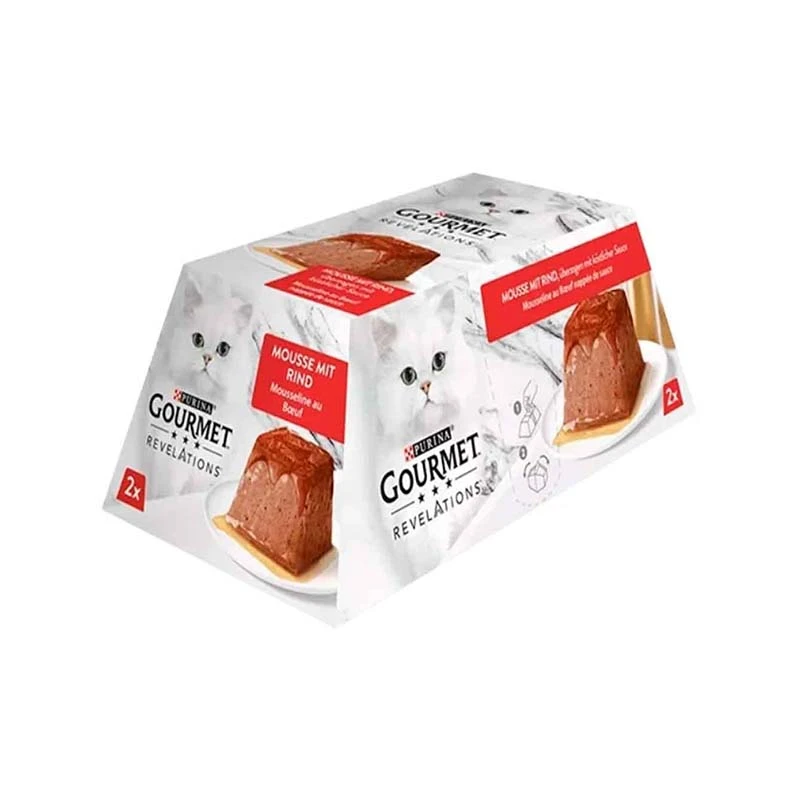 Gourmet Gold Canned mousse Adult Wet Cat Food With Beef