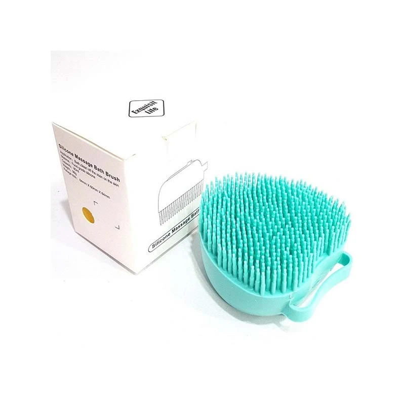 Silicone Massage Heart Shaped Scrubber Brush 