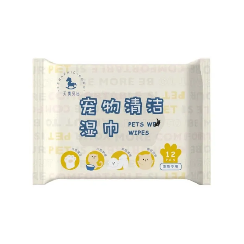 pet wet wipes ۱۲ Pcs