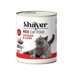 Shayer Pate Canned Adult Wet Cat Food With Chicken &amp; Liver Flavor