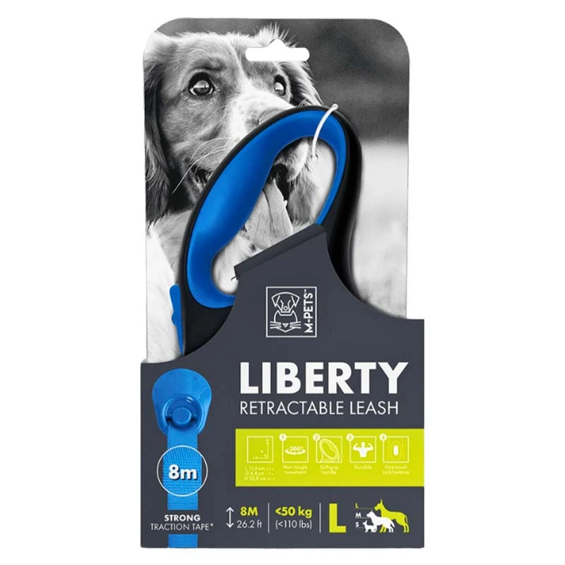 M-pets Liberty Dog Retractable Leash Green ( L )