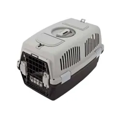 Dog and cat carrying box with metal door, double lock, size 3