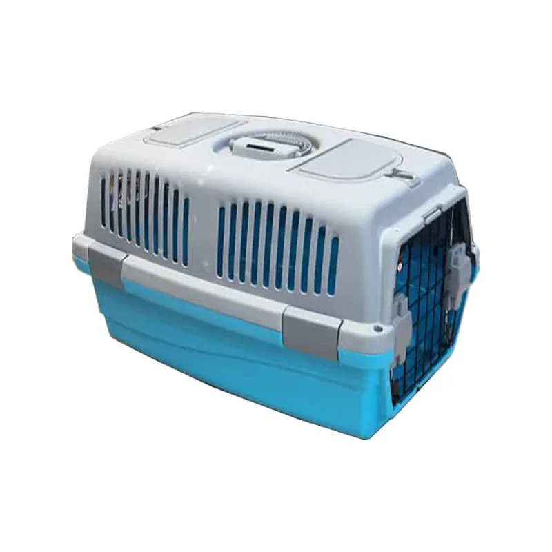Dog and cat carrying box with metal door, double lock, size 3
