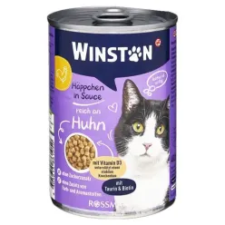 Winston Canned Adult Wet Cat Food With Chicken and Rice
