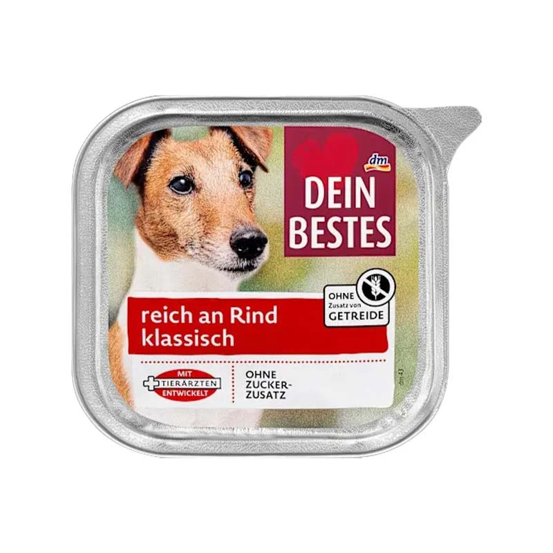 Dein Bestes Vom Adult Wet Dog Food With Beef