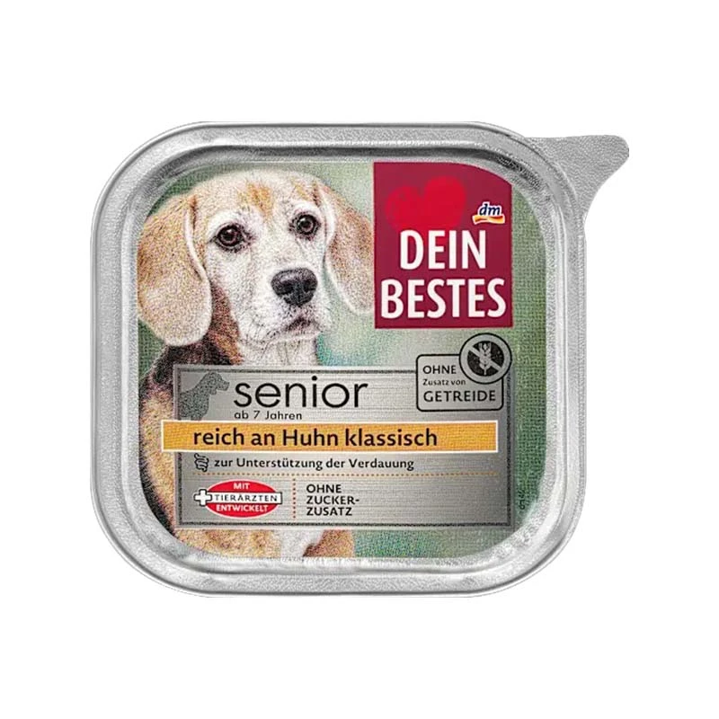 Dein Bestes Vom Wet Senior Dog Food With Chicken and Rice