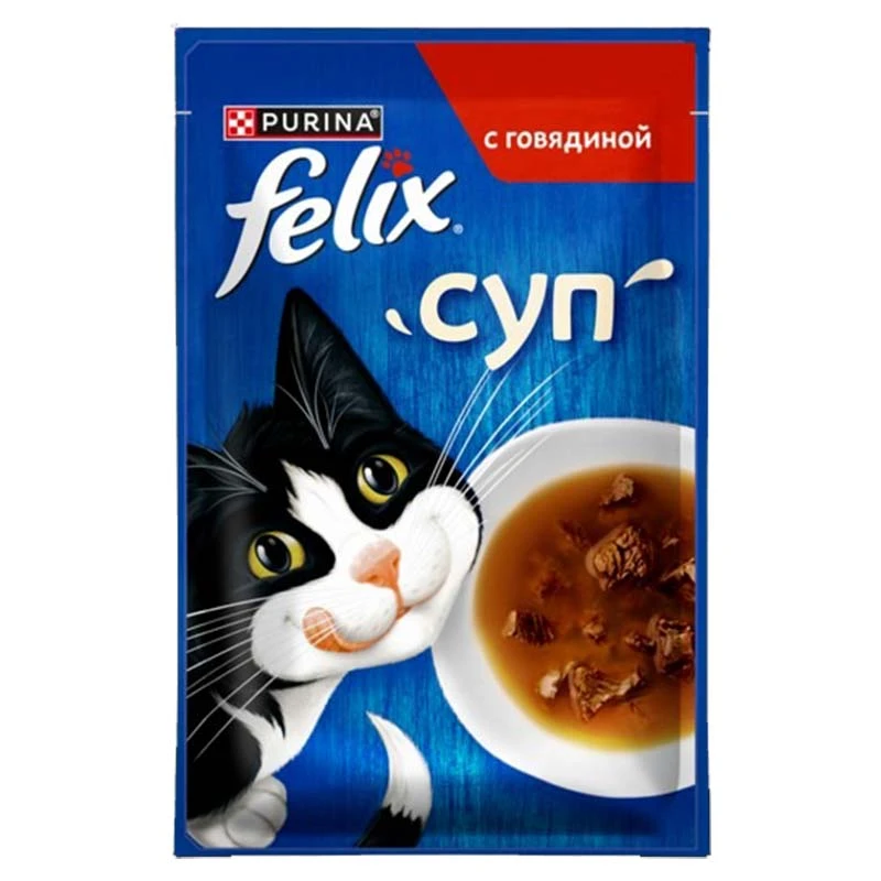 Felix pouch wet cat food with beef