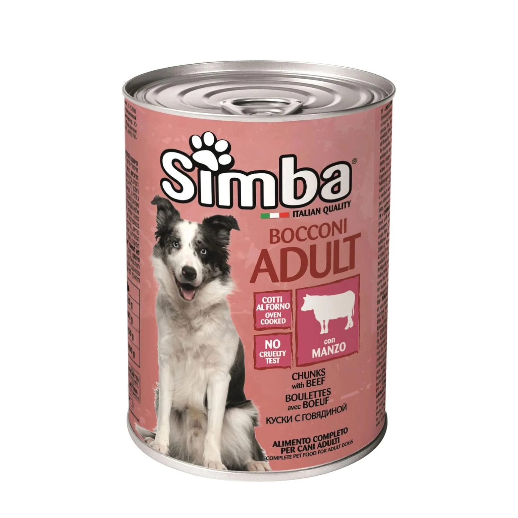 Simba Chunks Canned Adult Wet Dog Food With Beef Flavor