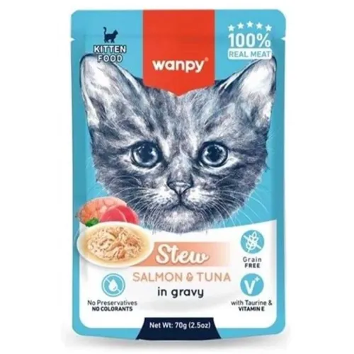 Wanpy Kitten Pouch With Salmon and Tuna