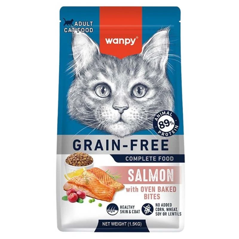 Wanpy Adult Dry Cat Food With Salmon Flavor