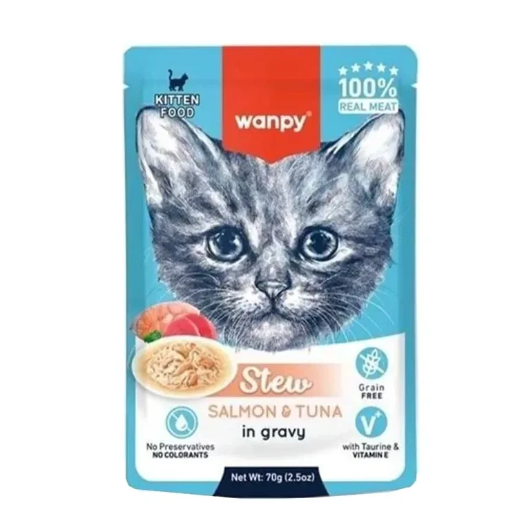 Wanpy Kitten Pouch with Salmon and Tuna