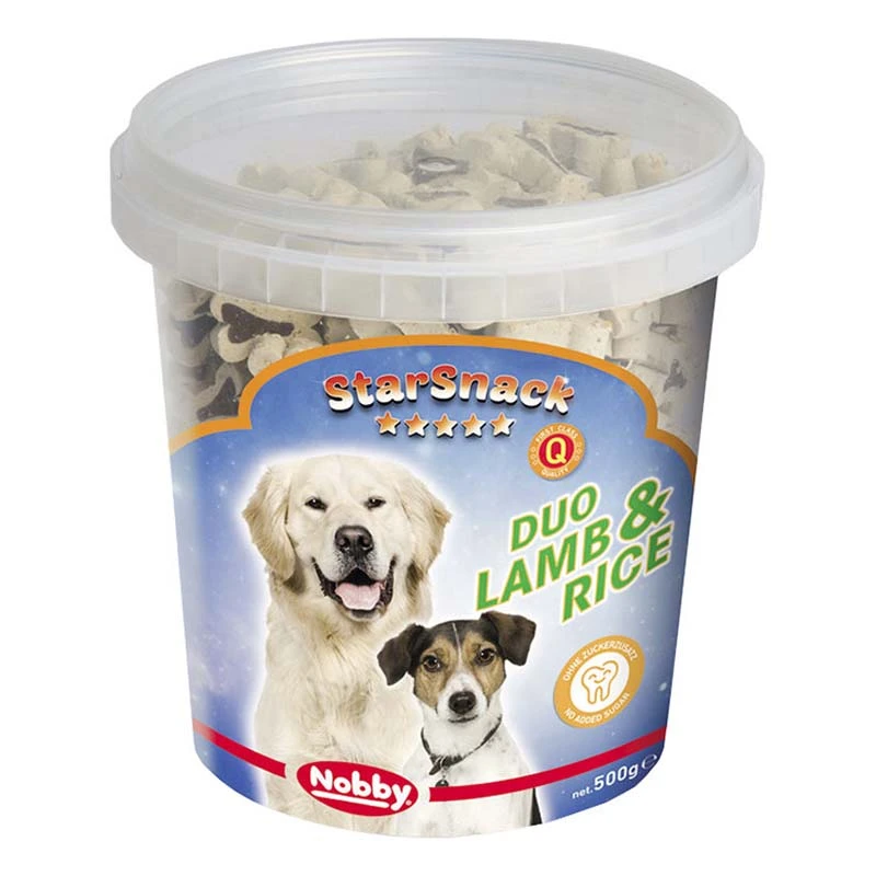 Nobby Star Snack Duo Lamb and Rice 500gr