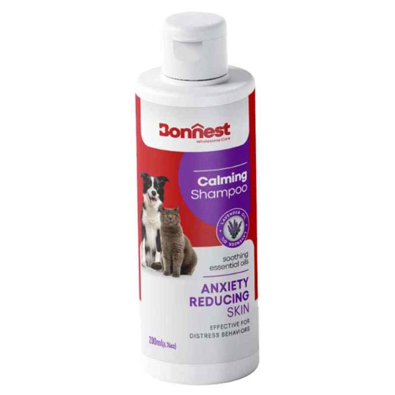 Bonnest Calming and Anxiety Reducing Shampoo With Lavender Oil for Cats and Dogs