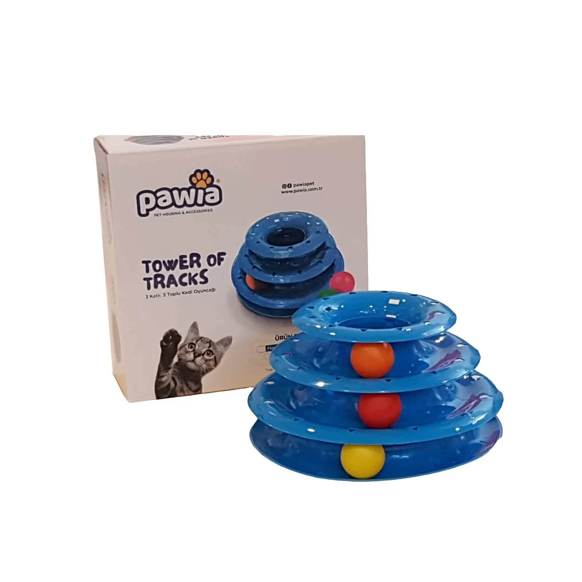 Pawia Tower of Tracks 3 Cat Toy