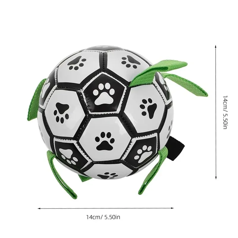 Dog Toys Soccer Ball with Straps