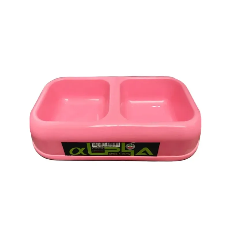 Alpha Double Pet Food Bowl For Dogs And Cats