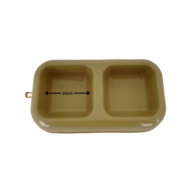 Alpha Double Pet Food Bowl For Dogs And Cats