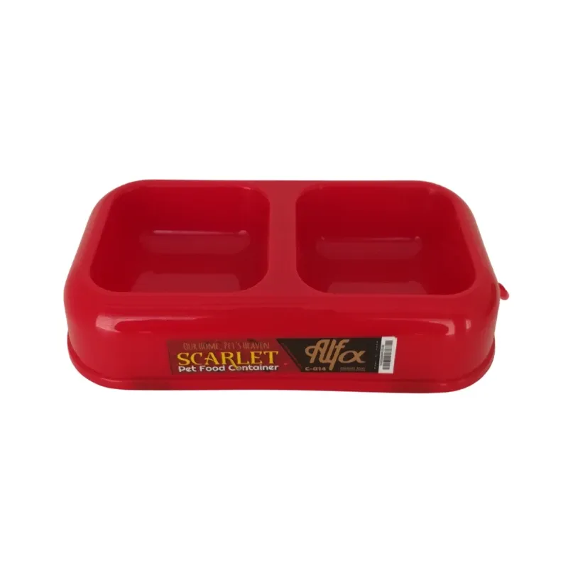 Alpha Double Pet Food Bowl For Dogs And Cats