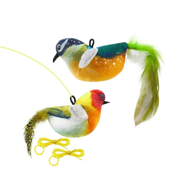 Pet Yar Interactive Sound Bird Plush Catnip Cat Toy