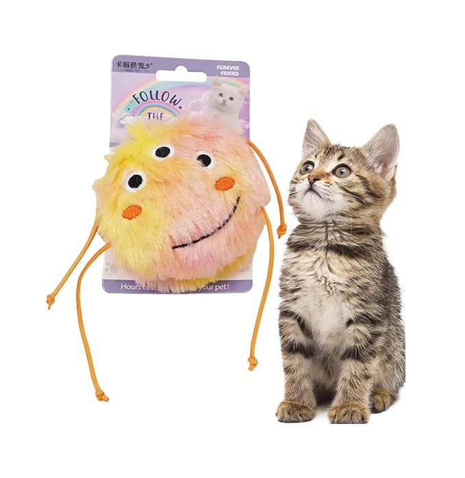 Squeaky and Catnip Plush Doll Cat Toy