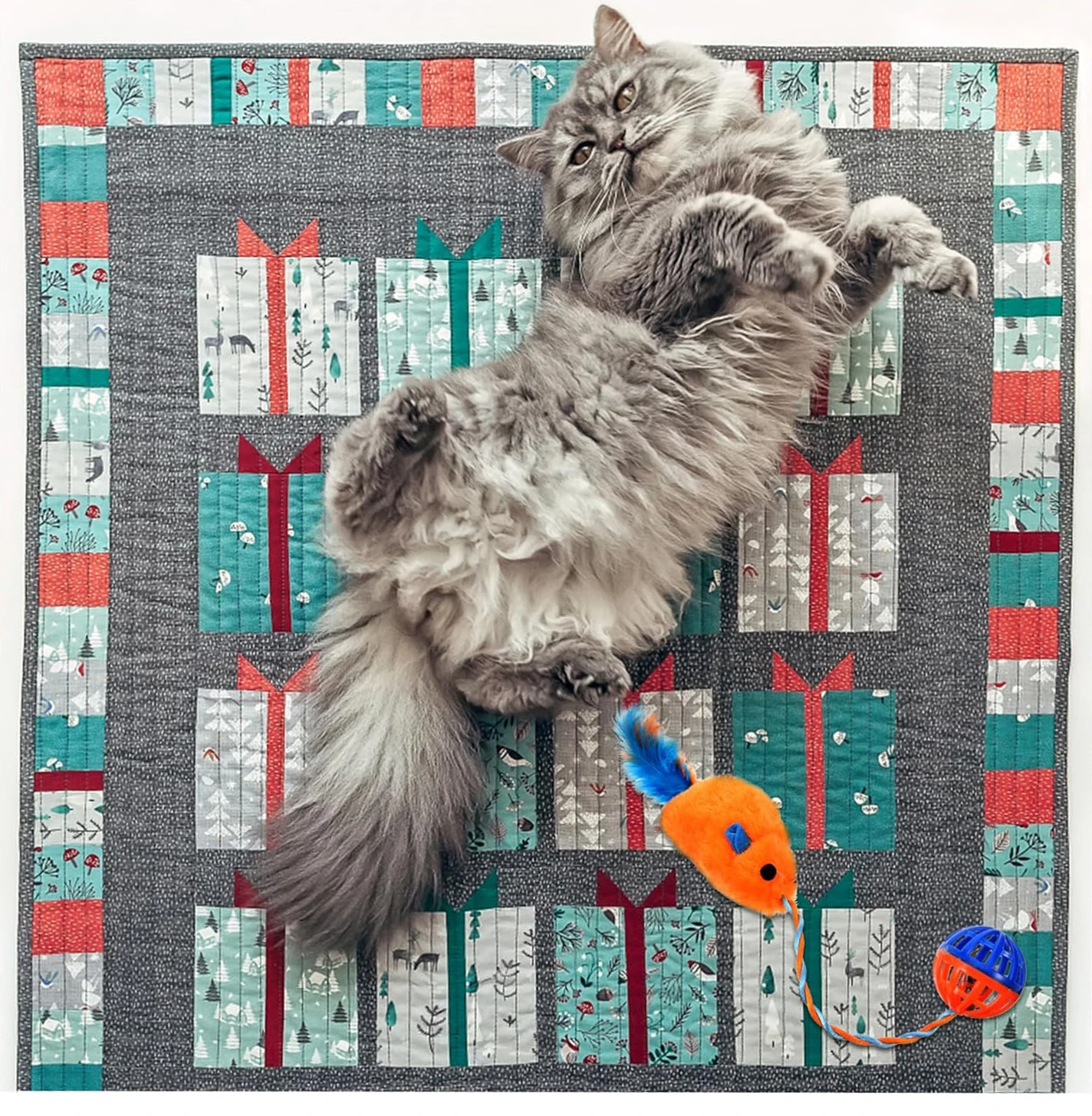 Cat Toy Chasing Mouse Interactive