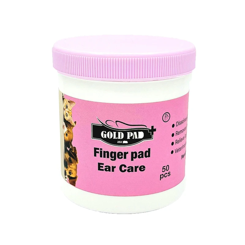 Gold Pad Finger Pad Ear Care for Cats and Dogs