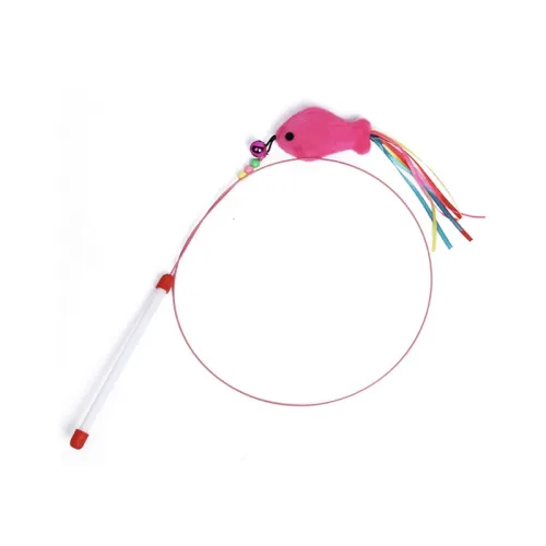 Cat Fishing Rod with Bell Fishing Toy for Cats