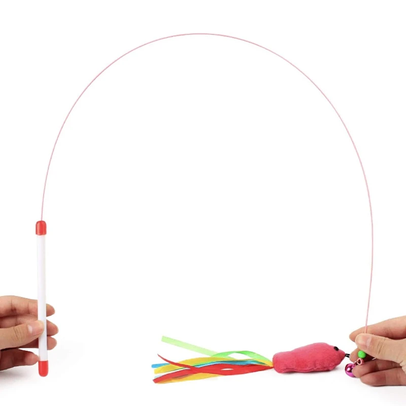 Cat Fishing Rod with Bell Fishing Toy for Cats