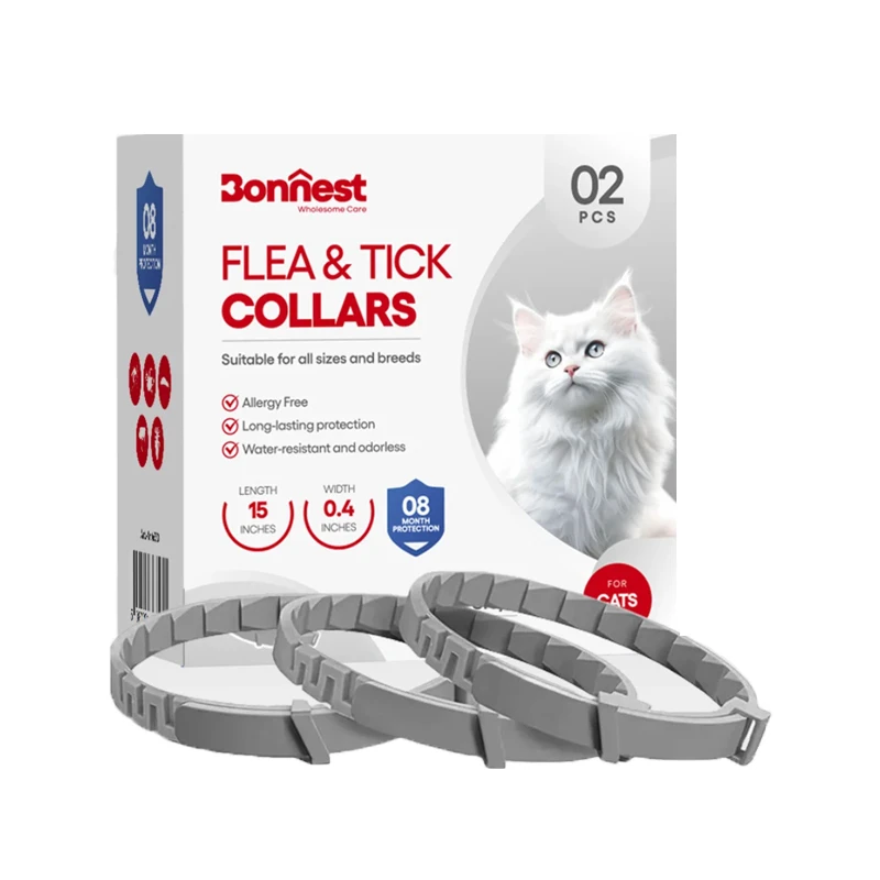 Boonest Anti-parasitic Collar Against Ticks, Fleas and Parasites for Cats