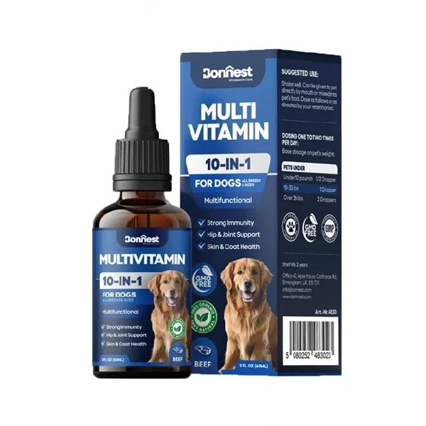 Bonnest Multi Vatamin 10 in 1 Drops for Dogs