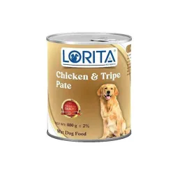 Lorita Pate Canned Dog food with Chicken and Tripe