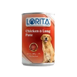 Lorita Pate Canned Dog food with Chicken and Lung
