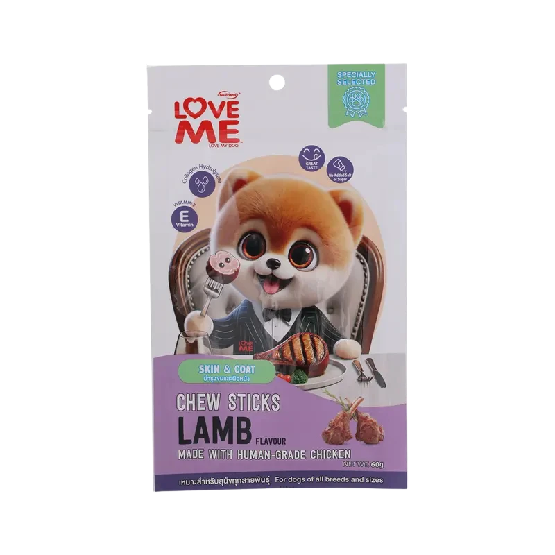 Love Me Dog Treats with Beef Strips