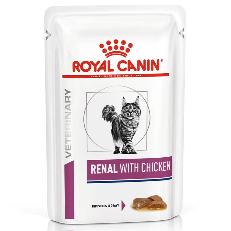 Royal Canin Renal Pouch Adult Wet Cat Food with Chicken