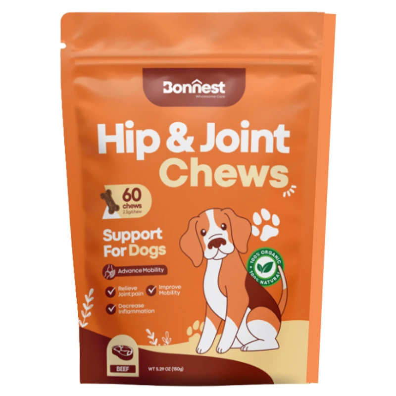 Bonnest Hip and Joint Chews With Beef 150gr for Dogs