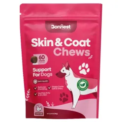 Bonnest Skin and Coat Chews with Chicken for Dogs