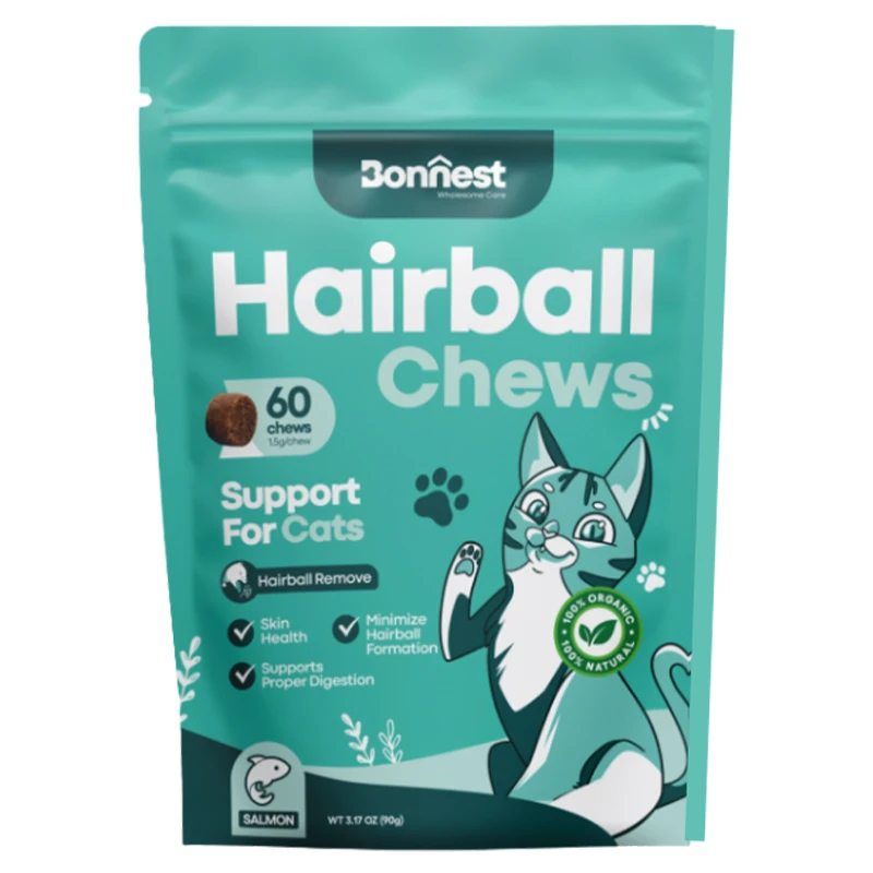 Bonnest Anti Hairball Chews with Salmon 90gr