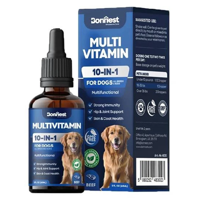 Bonnest Multi Vatamin 10 in 1 Drops for Dogs