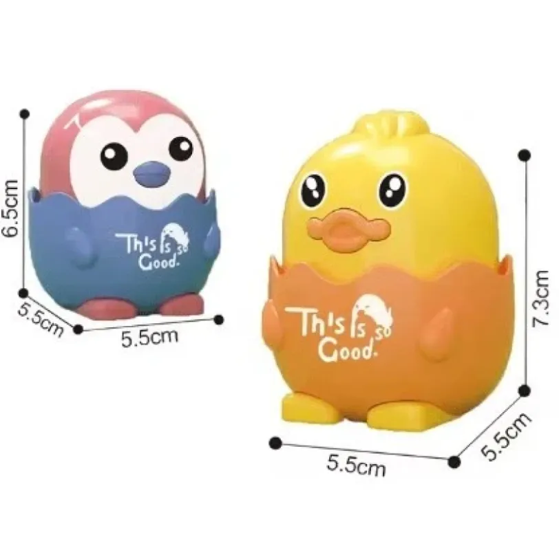 Dog and Cat Walking Chicken and Penguin Toys
