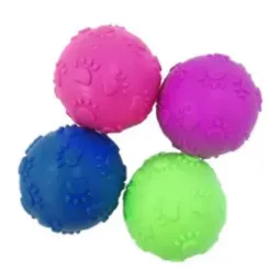 Dog and Cat Rubber Squeaky Ball 