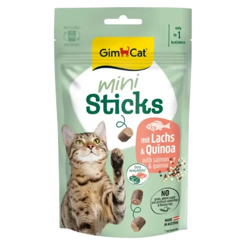 GimCat Mini Sticks With Salmon and Quinoa 50 g