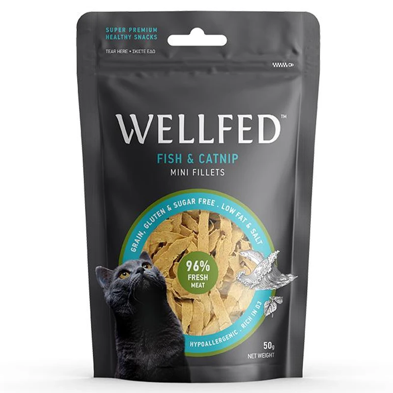 Wellfed Fresh Treats Mini Fillets Fish and Catnip
