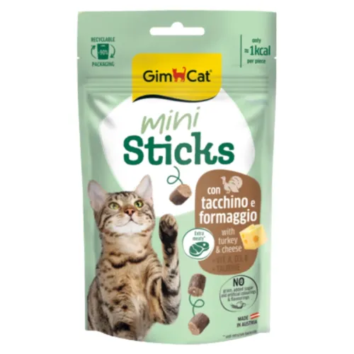 GimCat Mini Sticks With Turkey and Cheese 50 g