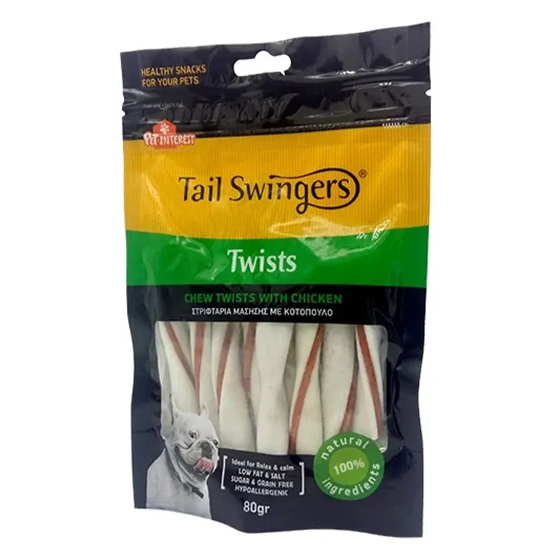 Tail Swingers Twists Chew With Chicken 9CM