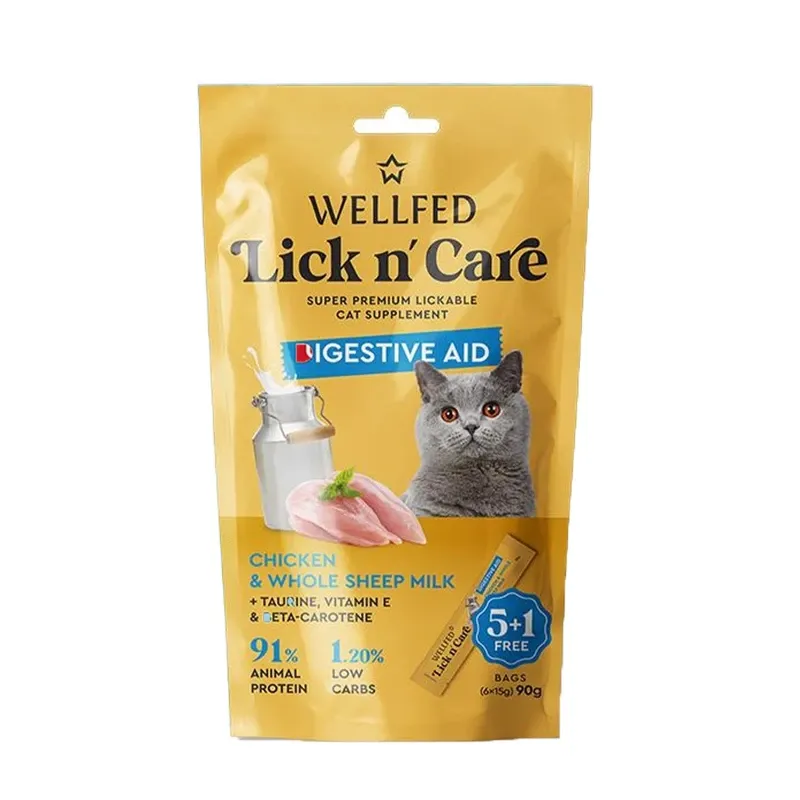Wellfed Lick n' Care Digestive Aid Chicken and whole sheep milk Delicate 