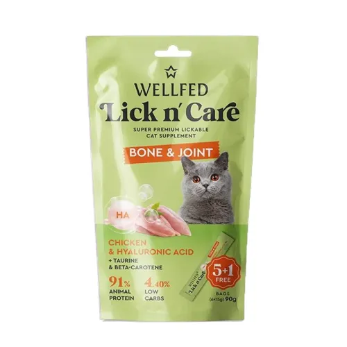 Wellfed Lick n' Care Bone and Joint Chicken and Hyaluronic Acid 