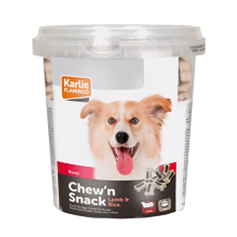 Flamingo Chew'n Snack Biscuit Dog Bone Lamb &amp; Rice